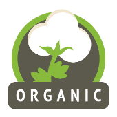 organic cotton icon label