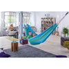 Indoor cotton blue hammock