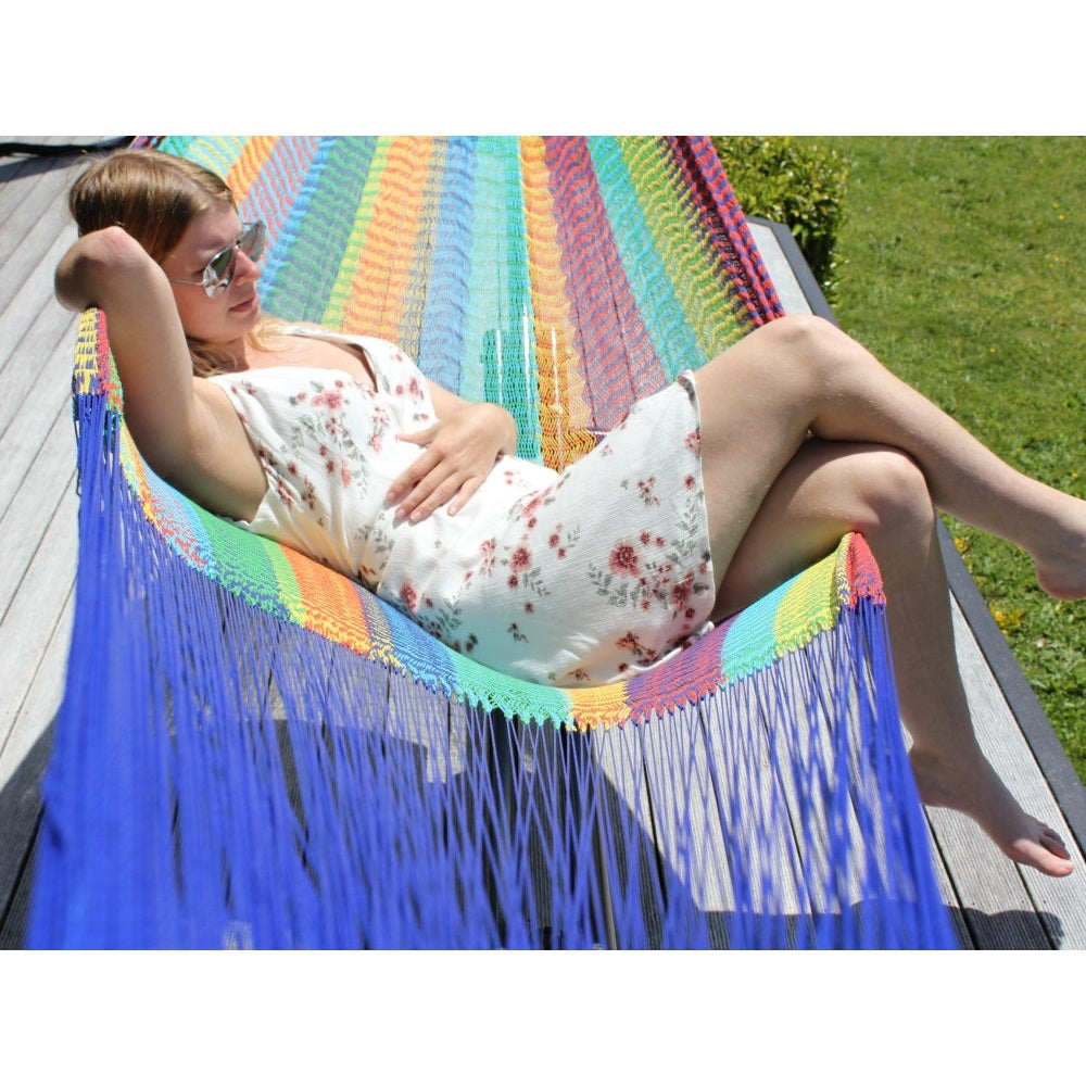 Colourful Mexican Hammock in Sun