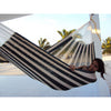 Mexican cotton white and black handmade hammock