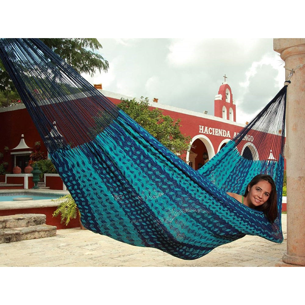 Mexican Thick Cord Hammock - Off White Natural Cotton