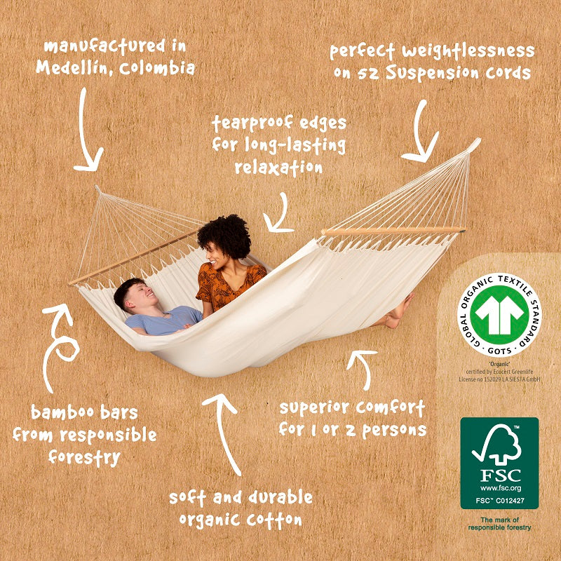 Features of double spreader bar hammock