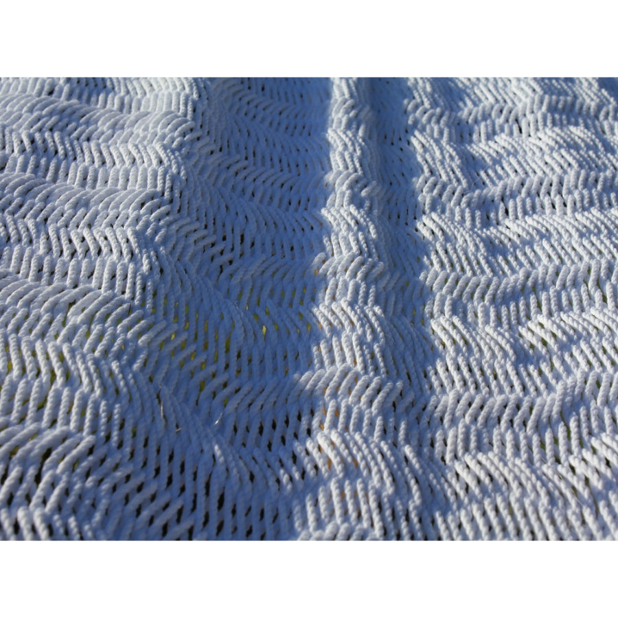 Close up of the weave of a Mexican hammock