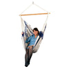 Chair hammock in white and blue colours