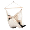 Natural white organic cotton chair hammock