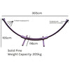 Hammocks Australia wooden stand dimensions