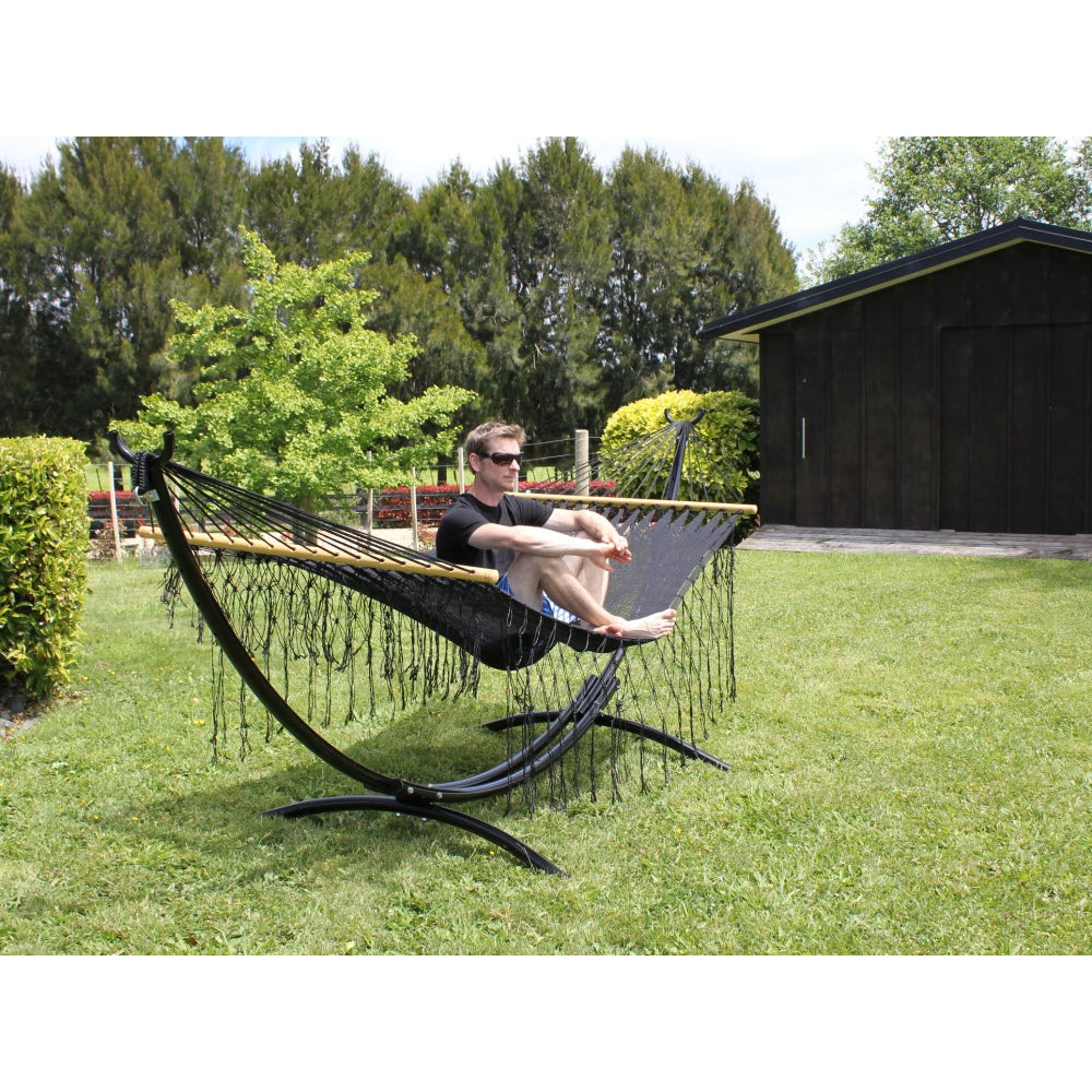 Metal Arc Hammock Stand and Spreader Bar Hammock