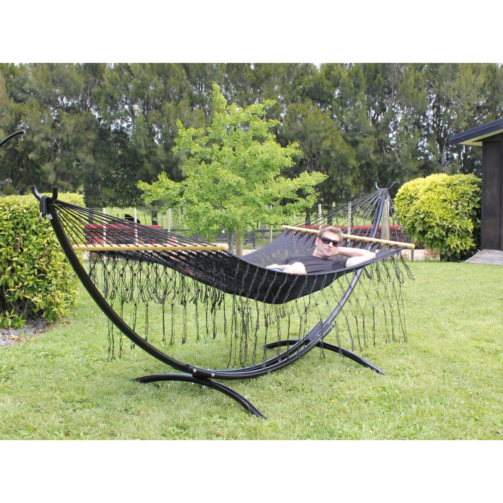Metal Arc Hammock Stand and Spreader Bar Hammock