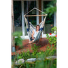 Hammock chair in garden