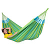 Green, blue and yellow brightly coloured Colombian made hammock