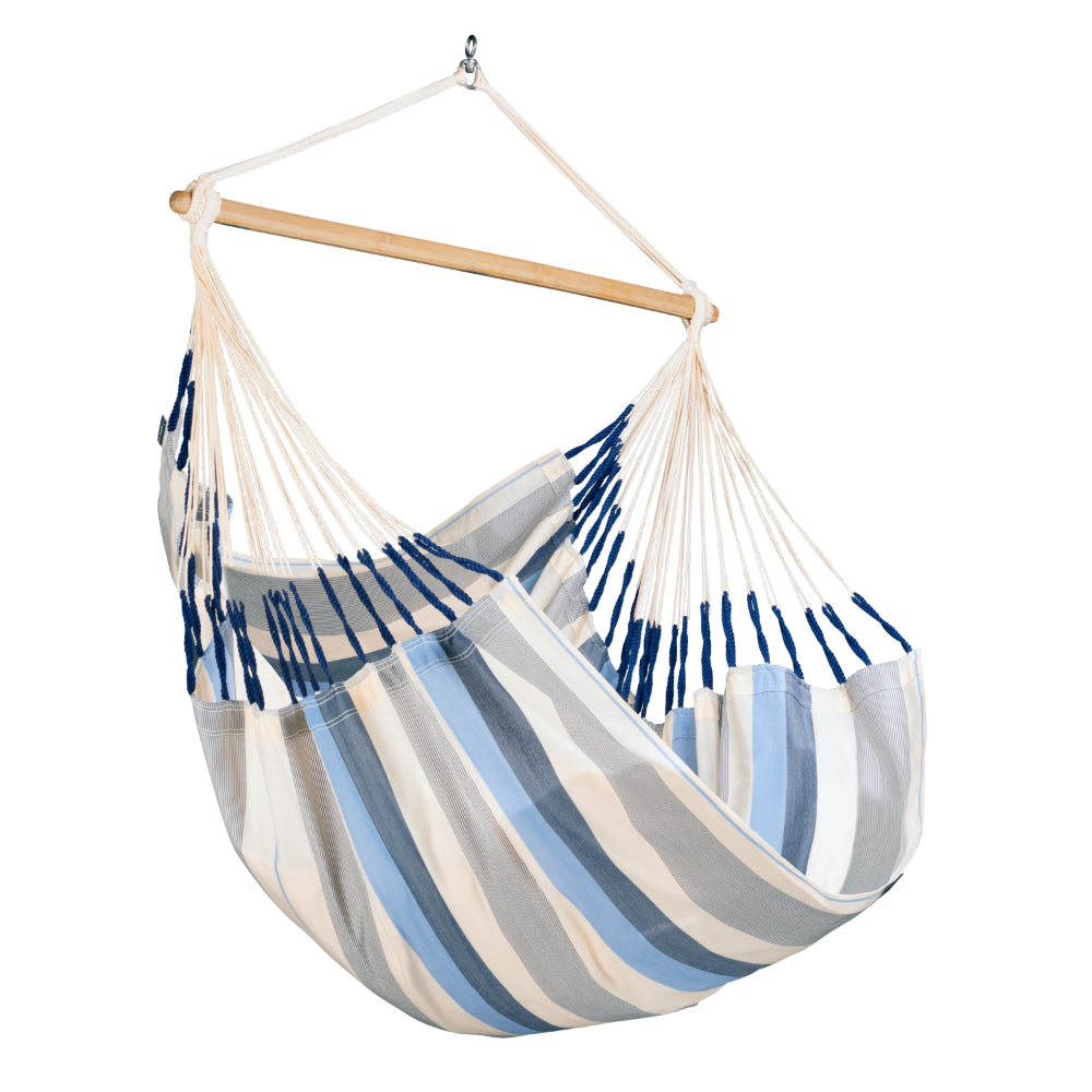 Hammocks Australia Blue and White Outdoor Chair Hammock