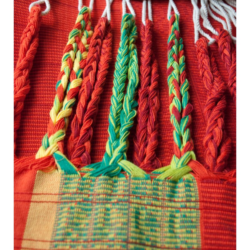 Colombian Family Organic Cotton Hammock - Chilli