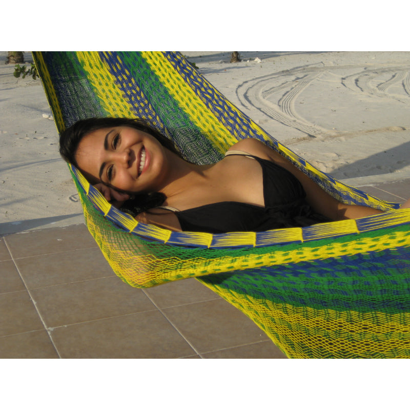 Tropical Coloured Mexican Cotton Hammock