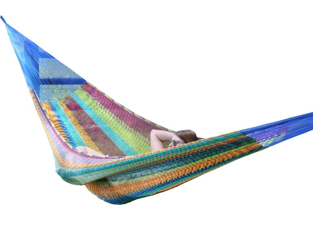Mexican Colourful Handwoven Hammock - Pinata - Cotton