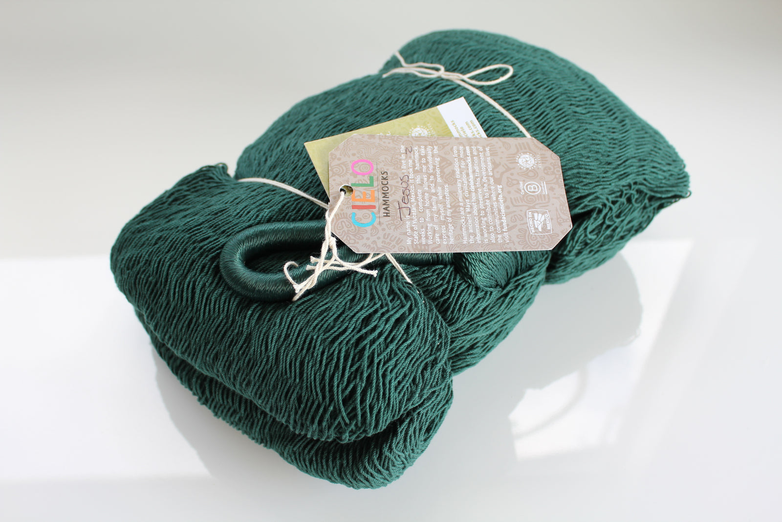 Forest Green Cotton Mexican Hammock