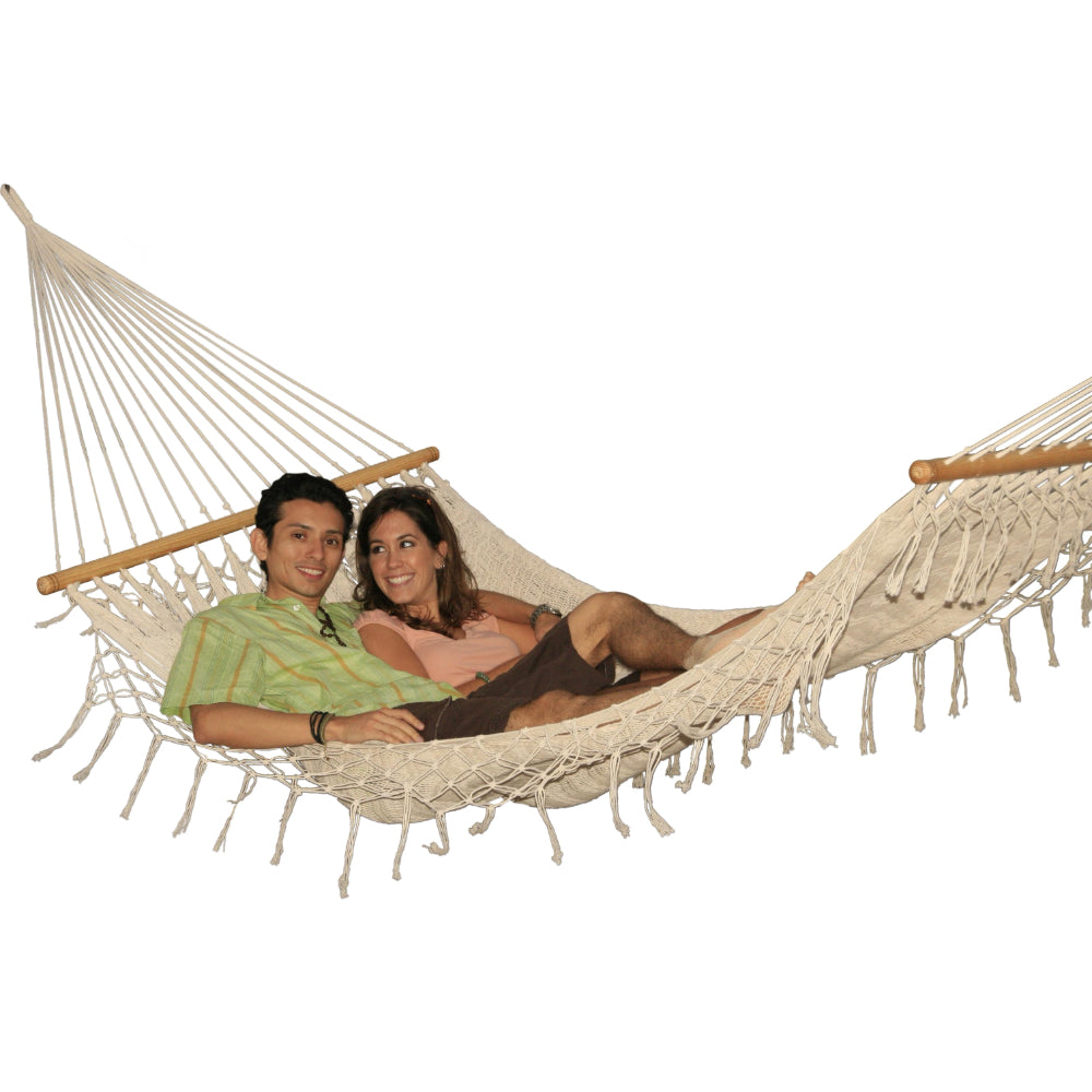 Two person bar hammock - white