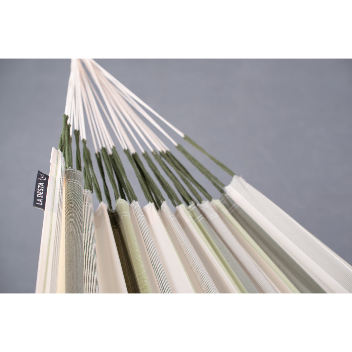 Hammock material and arm cords closeup