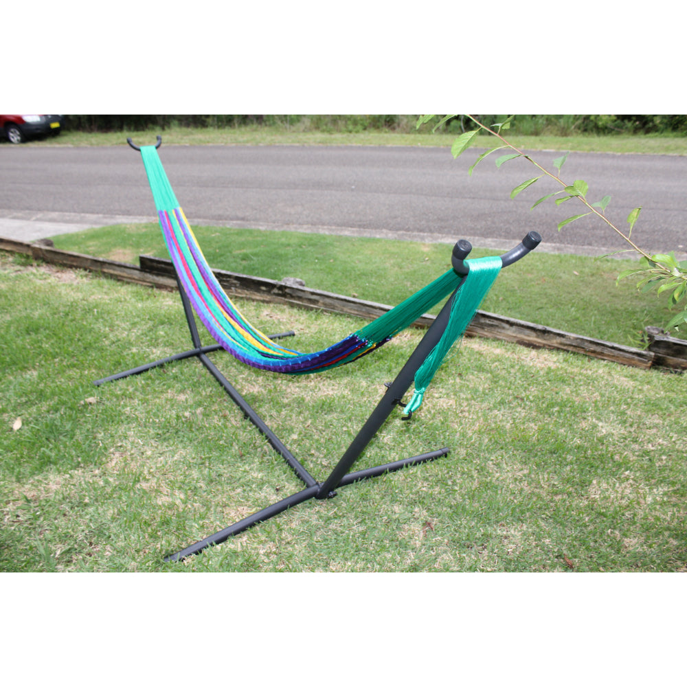 Metal Hammock Stand and Colombian Single Hammock Package