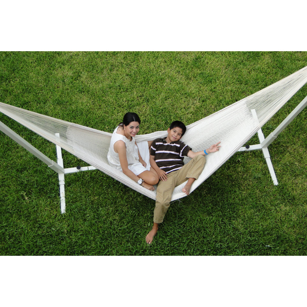 White Cotton Mexican Handmade Hammock