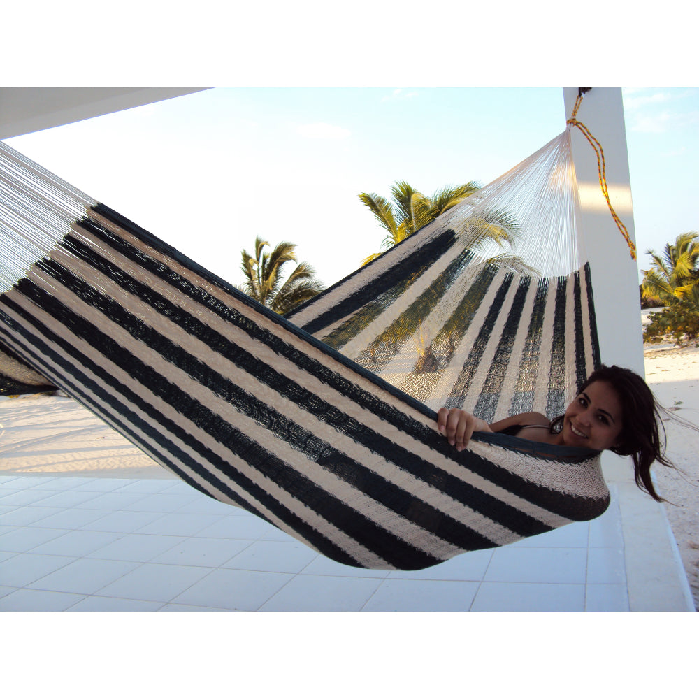 Mexican Hammock Black White Hammocks Australia Free Delivery