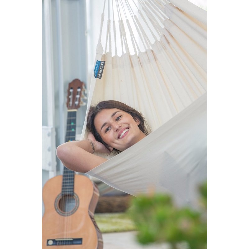 Colombian Organic Cotton Single Hammock - White