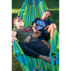 Kids relaxing in hammock