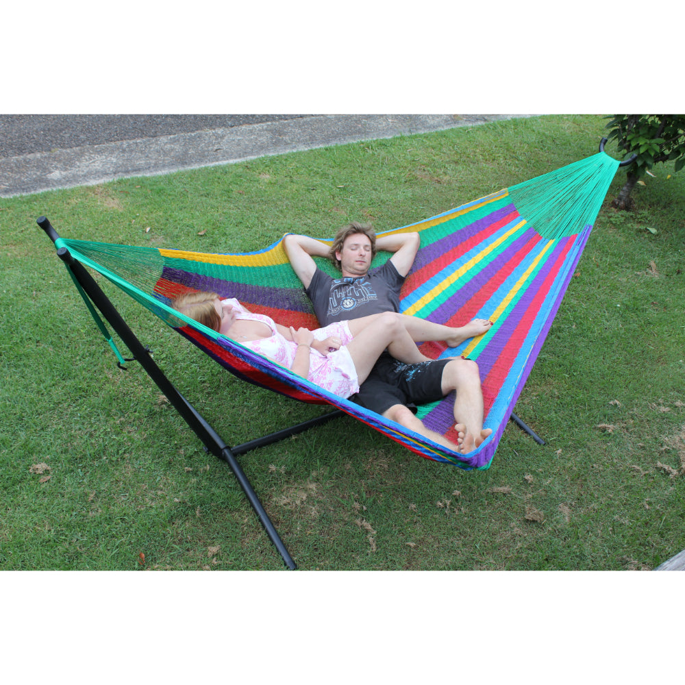 hängematten abc Metal Hammock Stand and Mexican Queen Hammock Package - Free Delivery
