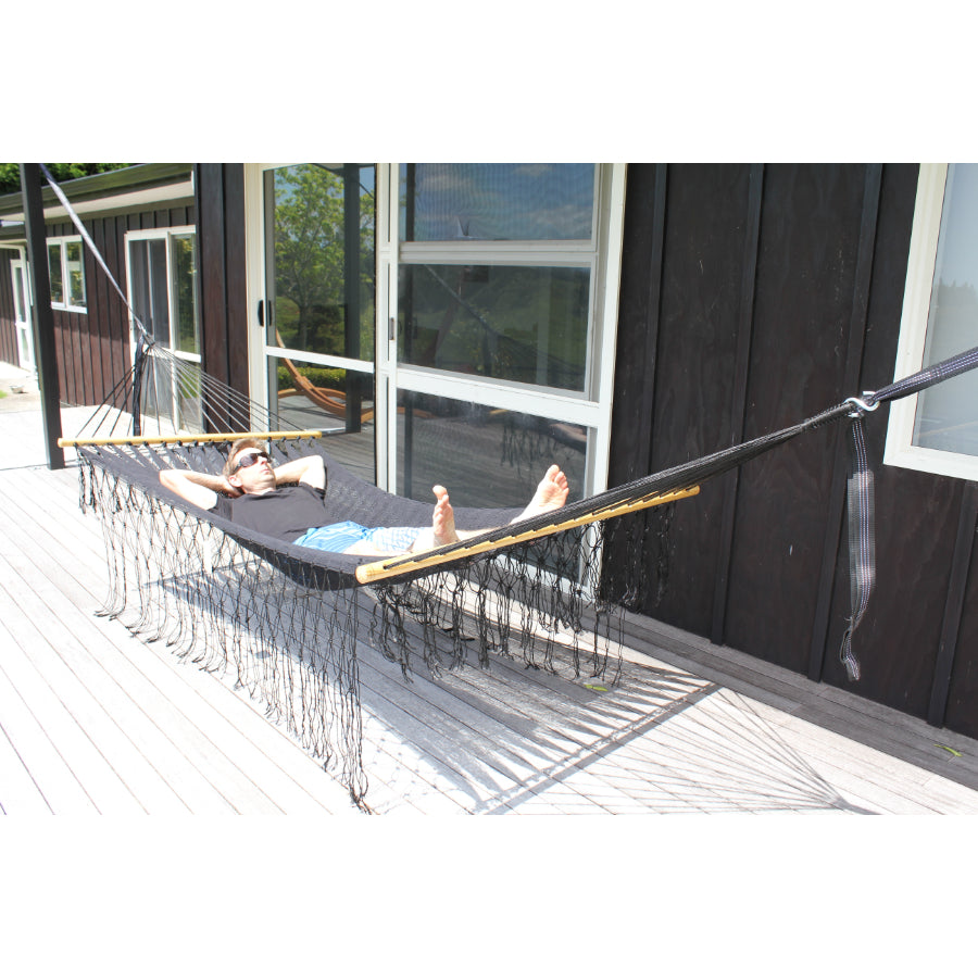 Spreader bar hammock black