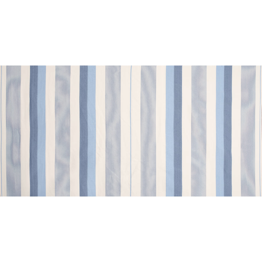 Sea Salt Blue and White Striped Colour Pattern