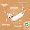 Colombian Double Organic White Cotton Hammock