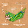 Features of single lime weather-resistant hammock