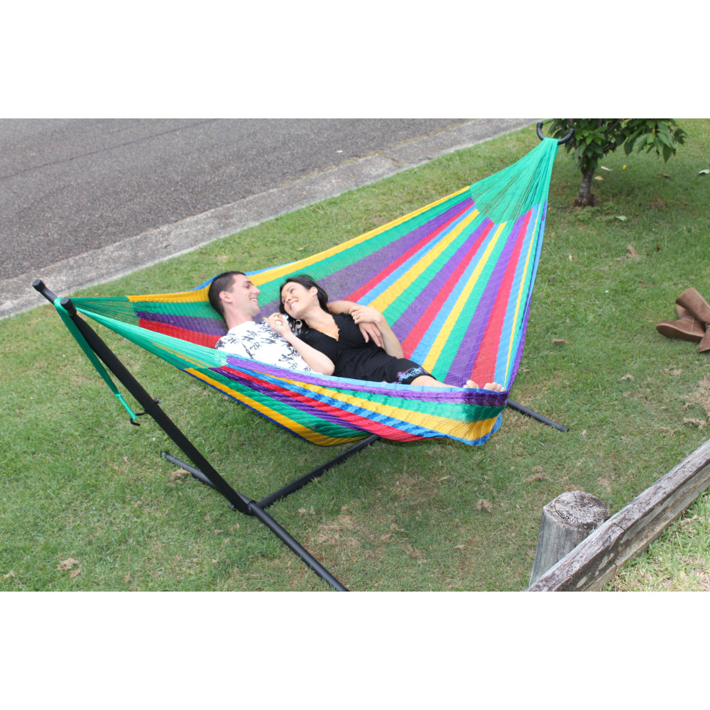 Metal Hammock Stand Mexican Thick Cord Hammock Combo Free Delivery Hammocks Australia