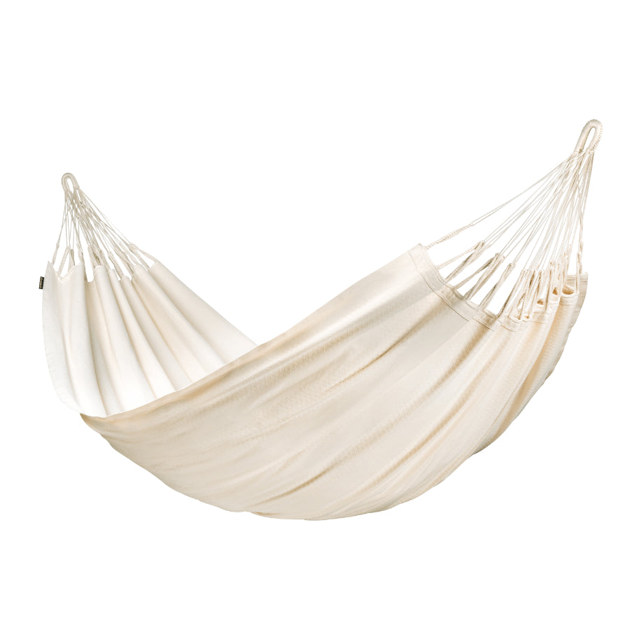 Double size organic cotton white hammock