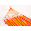 Weather-resistant brightly coloured fabric hammock